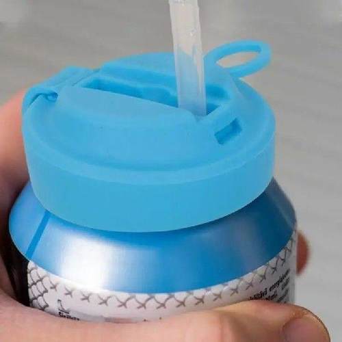 Soda Can Lid With Straw Silicone Pop Can Covers Reusable