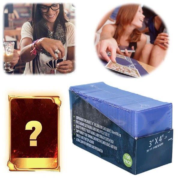 200PCS 3 In X 4 In Top Loads for Cards 35 PT Baseball Card