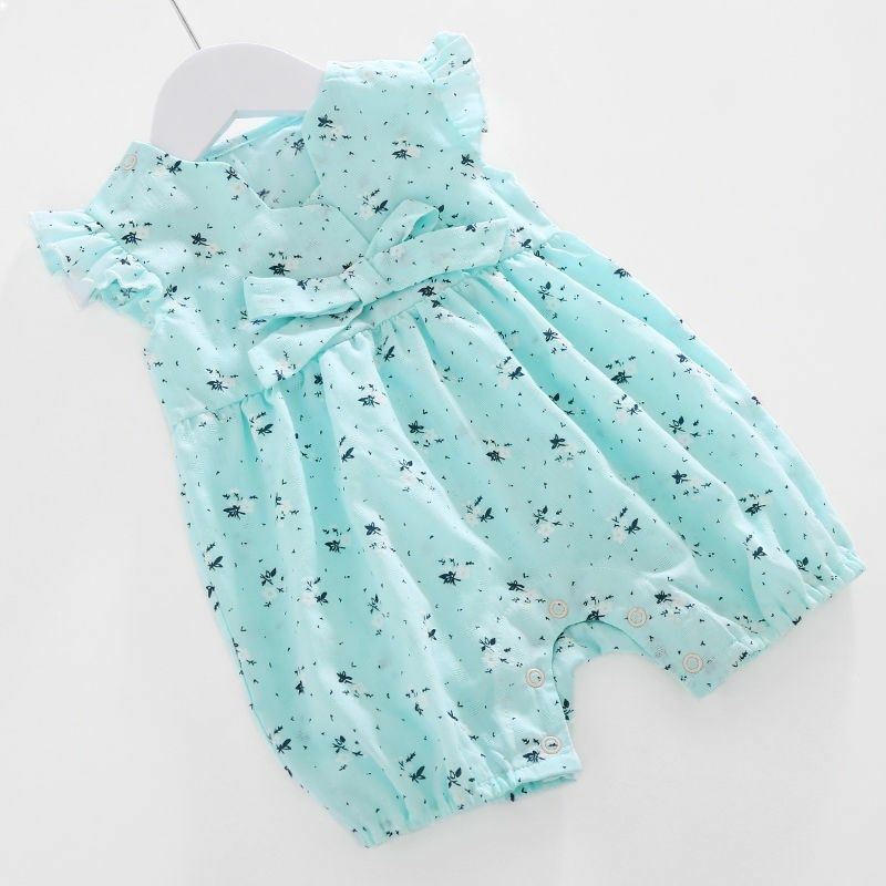 婴儿衣服连体衣含棉新生儿爬服女宝宝夏装初生儿哈衣夏天包屁衣女