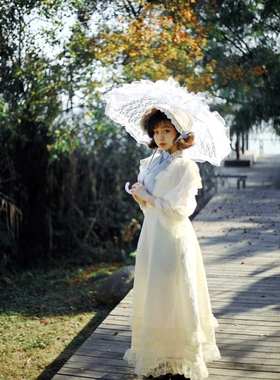 欧式白色蕾丝伞摄影拍照道具舞蹈工艺伞女婚礼婚纱Lolita新娘伞