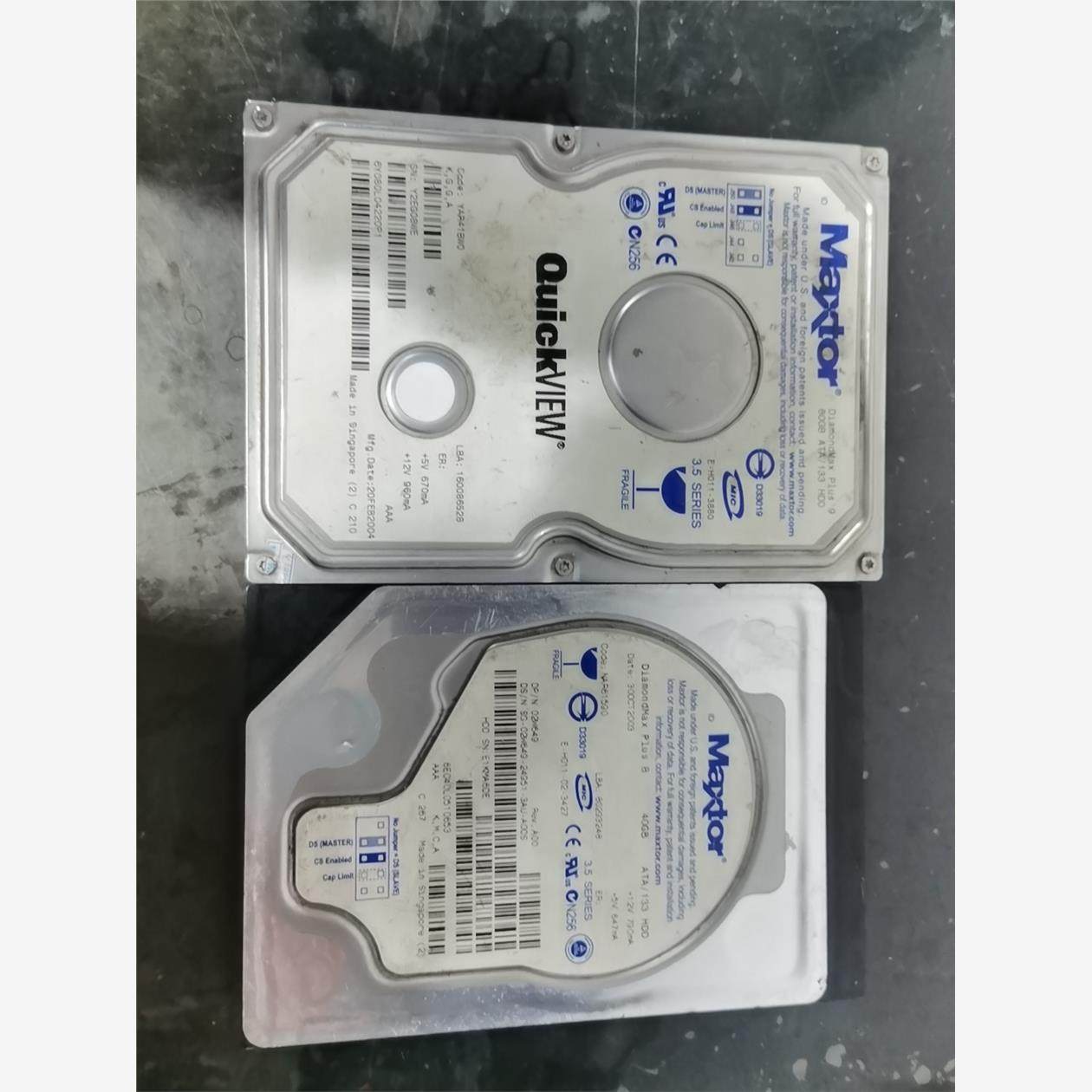 Maxtor/迈拓，并口台式机硬盘，二手拆机件，型号看图，欢议价