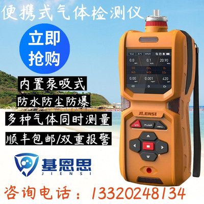 基恩思便携式硫酸雾检测仪MS600-H2SO4泵吸手持式气体浓度报警仪