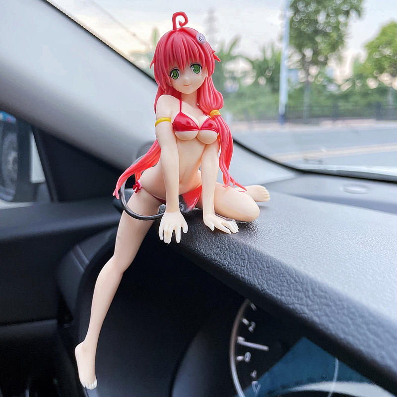美女汽车屏幕摆件公仔模型装饰品