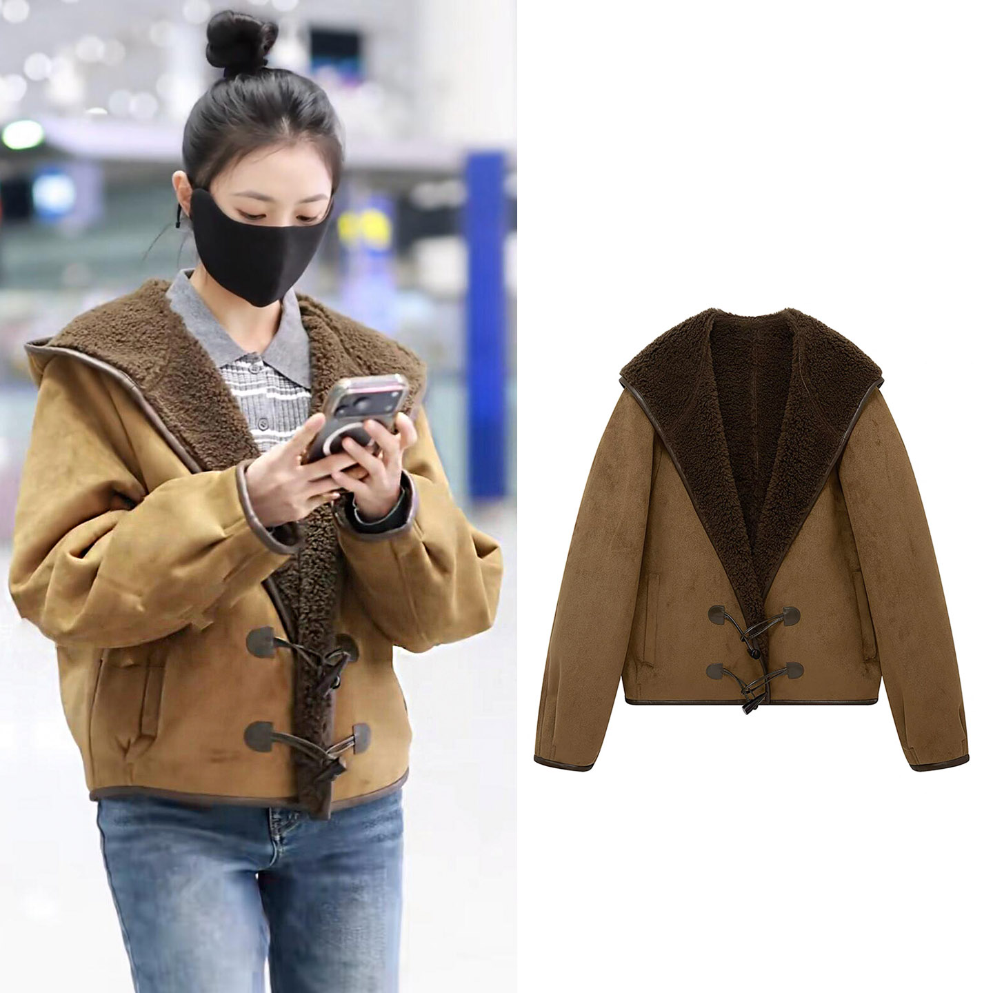 【现货】超好看厚羊羔毛外套短款