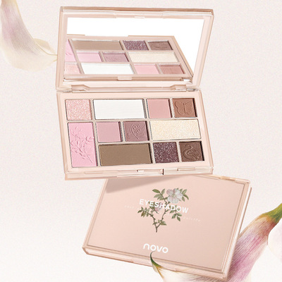 NOVO5967浩瀚星云眼影盘十一色盘哑闪兼具多重质地日常百搭夏天