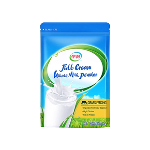 伊利新西兰原装进口全脂脱脂生牛乳成人奶粉1kg袋装奶粉官方正品