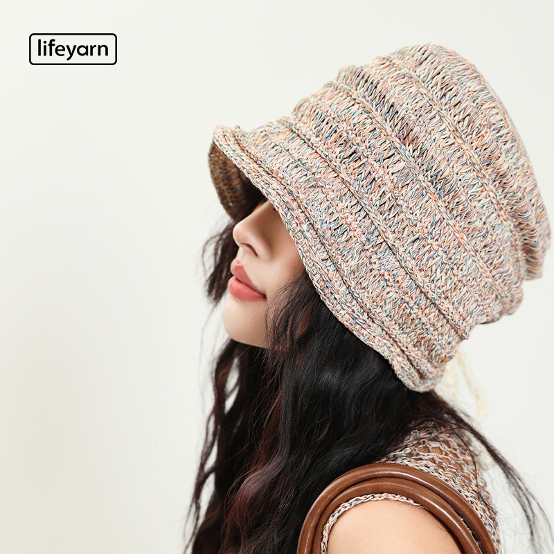 钩针波奈特帽子材料包