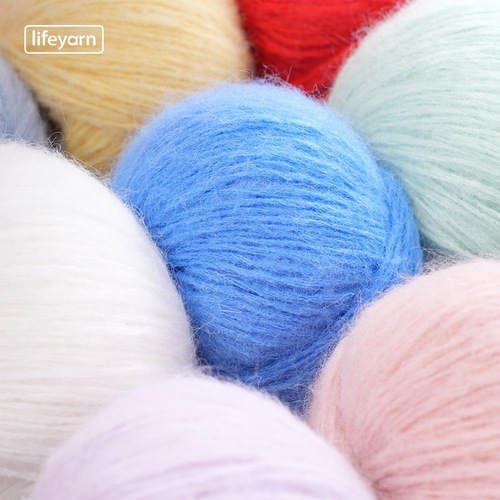 lifeyarn新品棉花糖五股粗马海毛DIY手工编织钩针棒针毛线
