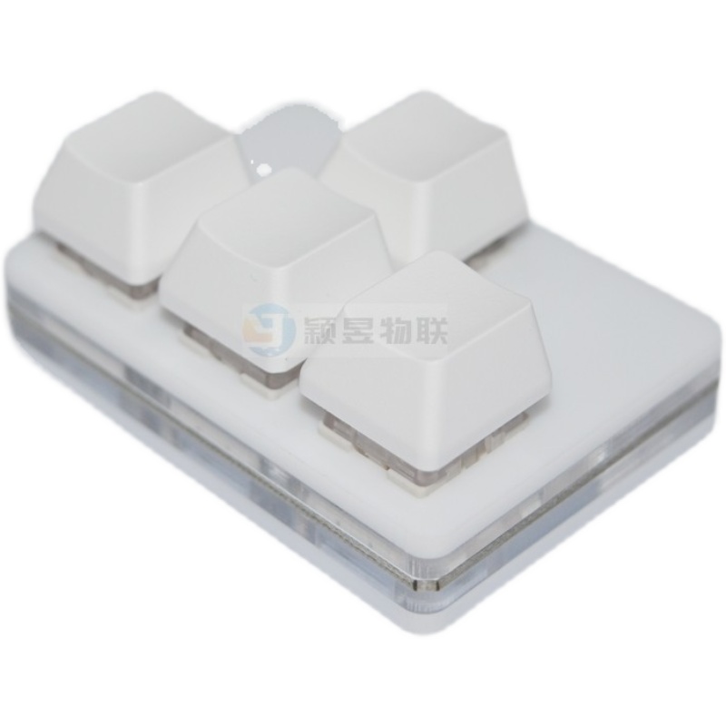 迷你机械键盘方向键4键WASD上下左右usb有线红轴键盘自定义快捷键