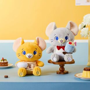 MINISO名创优品汤姆猫和杰利鼠Gokko系列10号服务生换装坐姿公仔