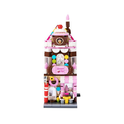 名创优品缤纷街景积木玩具儿童