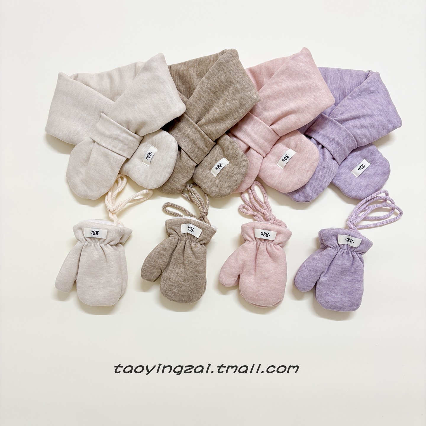 婴儿手套围巾秋冬季防寒保暖加厚