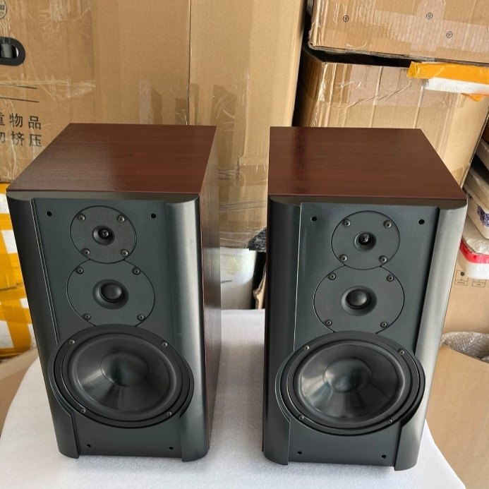 二手丹麦原装尊宝407a书架HiFi音箱三分频