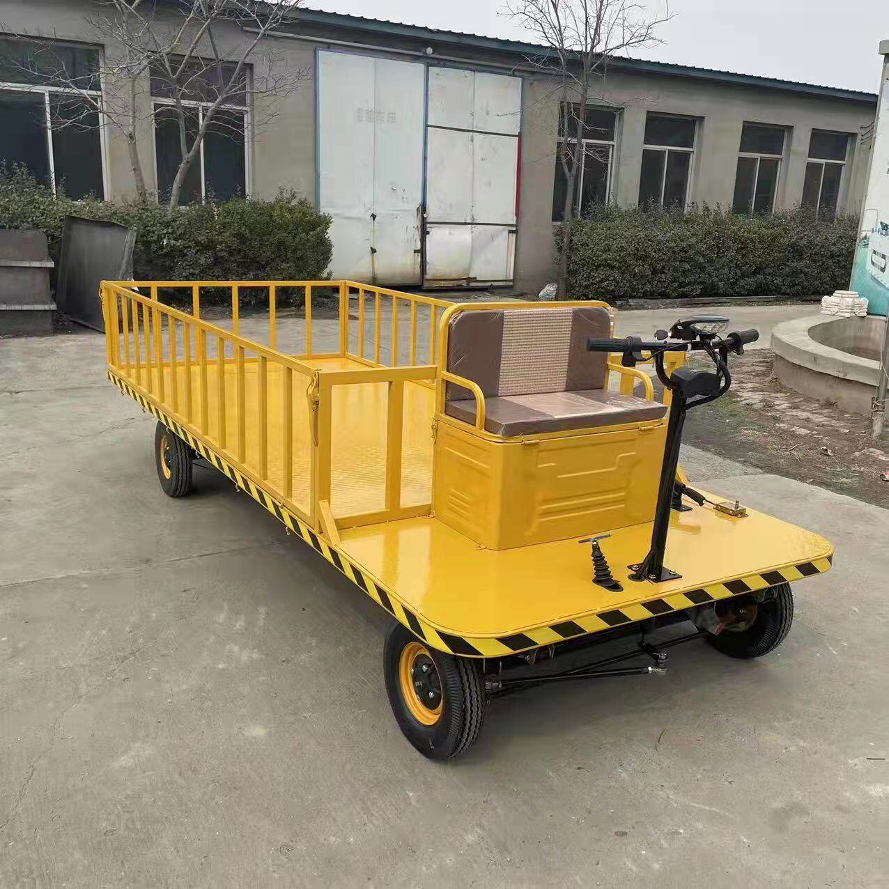 小型纯电动四轮平板物流周转小推车仓库厂房养殖场物料搬运转运车
