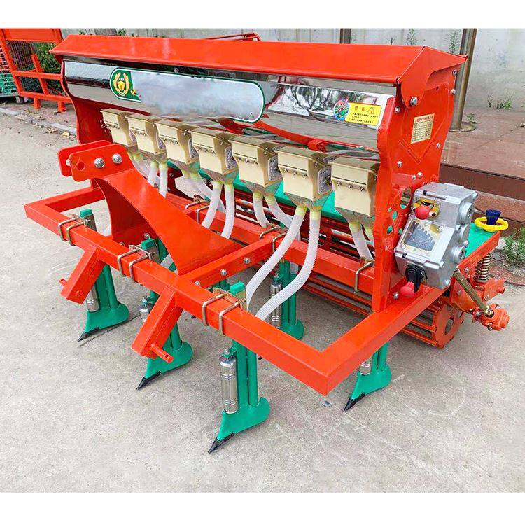 小麦播种机 黄豆谷子12行播种6行施肥播种机 免耕腿9行种箱