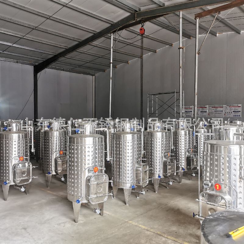 德仁定制酿酒设备果酒发酵罐 304不锈钢储酒罐 控温葡萄酒发酵罐