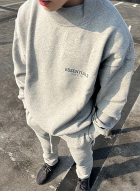 正品essentials半高领圆领卫衣男女加绒反光FOG复线SS20外套潮牌