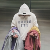 FOG复线FALL24男女情侣美式 官网正品 essentials卫衣外套连帽衫 潮