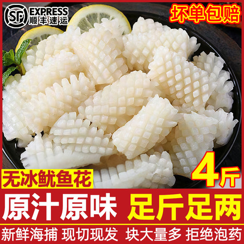 冷冻无冰鱿鱼花整箱顺丰