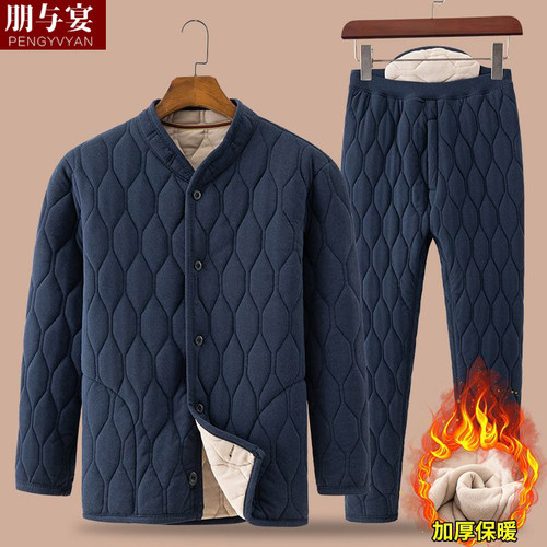 冬季棉服套装德绒保暖棉衣棉裤