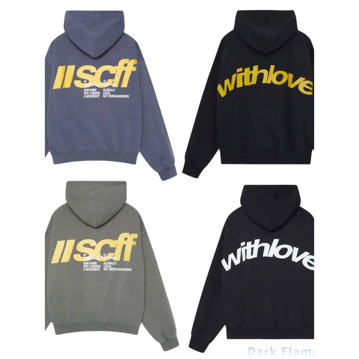 Harajuku nd letters logo hoodies women sweatshirts gothic ko