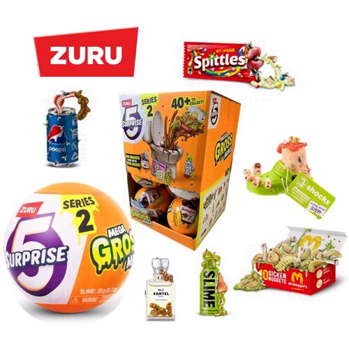 ZURU整蛊大师惊喜蛋恶心搞怪变质食物玩具盲球Mega Gross Minis