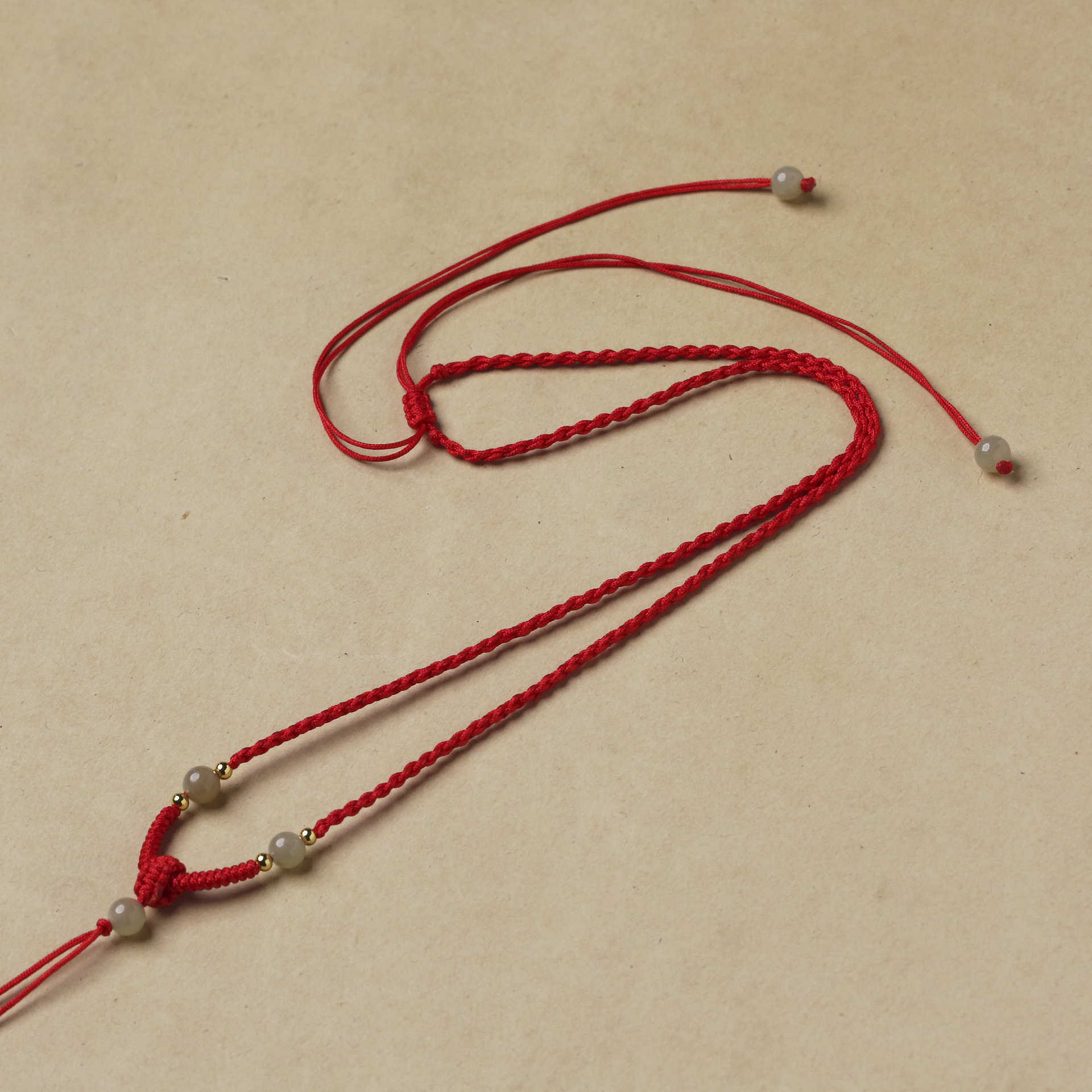 无拼接红绳手工编织和田玉吊坠挂绳玉坠挂件项链绳子男女