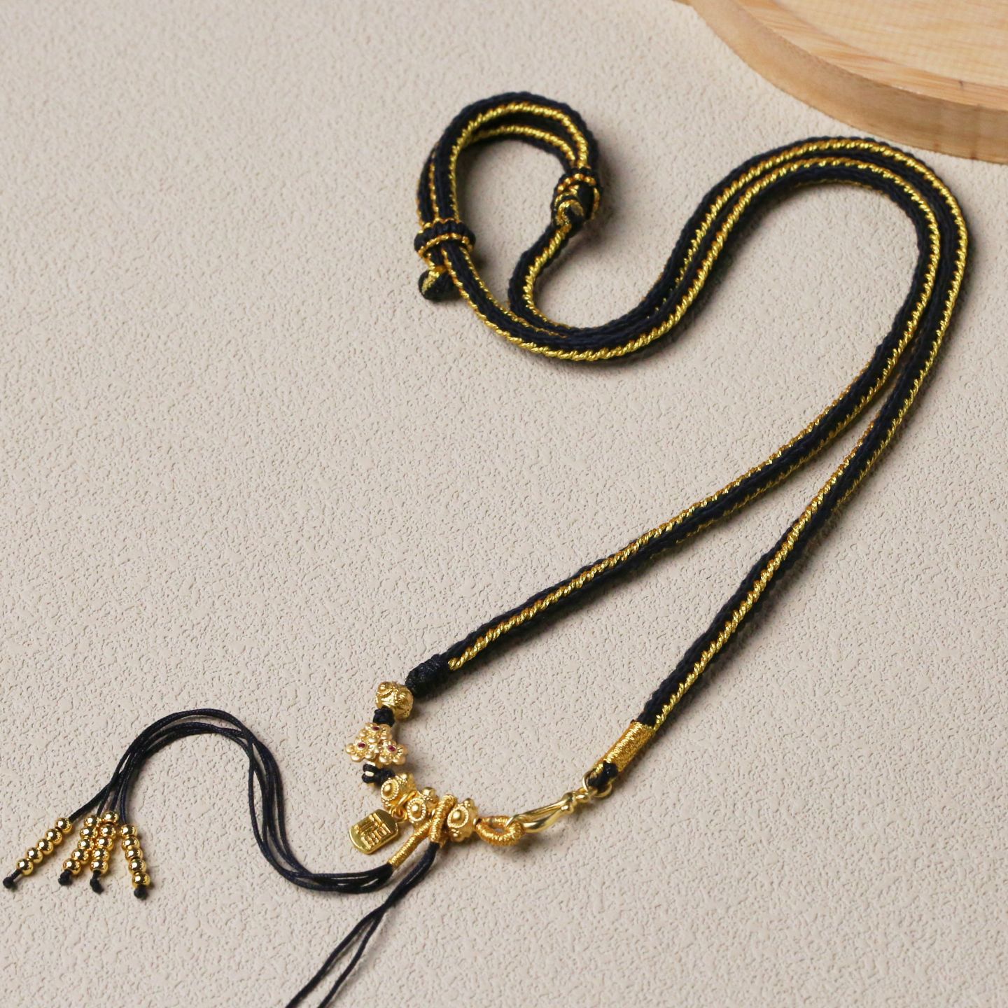 原创国风吊坠绳纯手工编织项链挂绳蜜蜡黄金挂件配绳男女吊坠挂绳