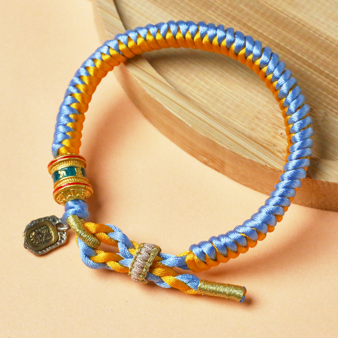 金刚结藏式手绳扎基拉姆手工编织本命年红绳手链男女款可调节百搭