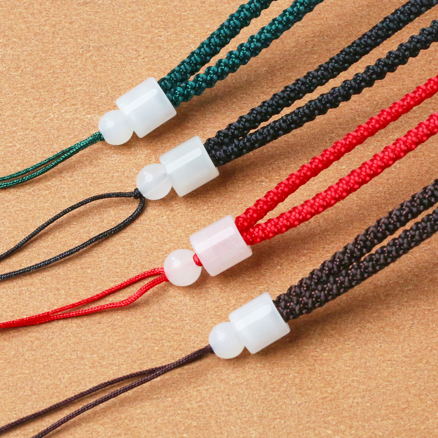 高档手工编织项链绳翡翠玉坠黄金玉佩吊坠挂件绳