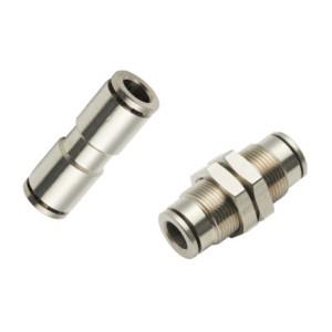 等径XZS61-D4/D6/D8/D10/D12全铜气动快插直通接头 隔板直通XZS62