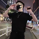 TX12/特P28控48 夏季社会小伙百搭小高领跑量光板短袖T恤男黑首1,男装T恤,星座305B,四季星座 TX12/特P28控48 夏季社会小伙百搭小高领跑量光板短袖T恤男黑首1,男装T恤,星座305B,四季星座