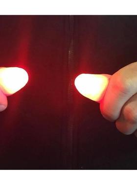 2/4/6pcs Magic Light Up Finger Fingers LED Tricks Thumb Prop