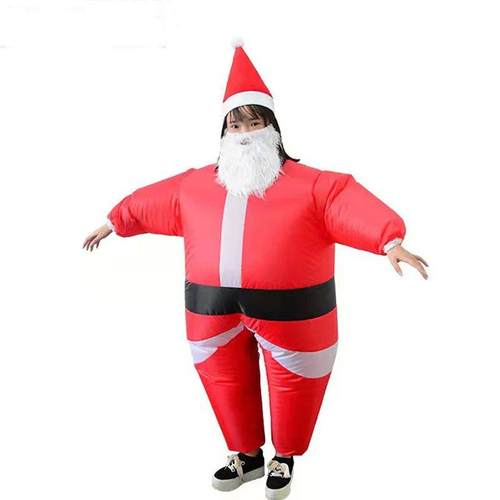 Christmas Funny Inflatable Costumes Gingerbread Man Santa Cl