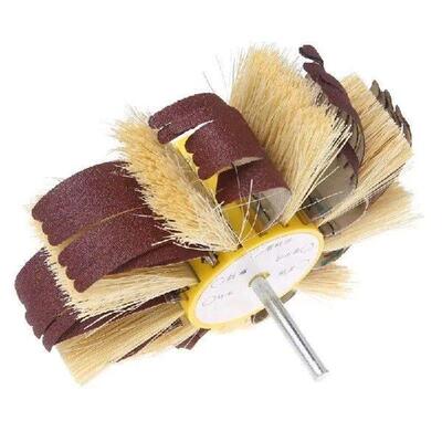Shaft Mounted Sisal Emery Cloth Bristle Grinding Buffing