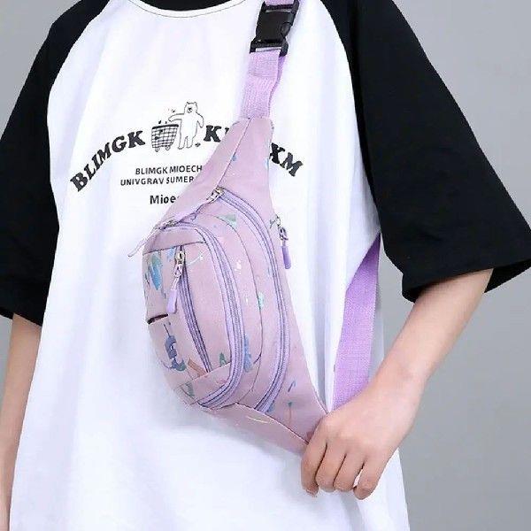 Multiple Compartments Women Sport Waist Bags Running Chest