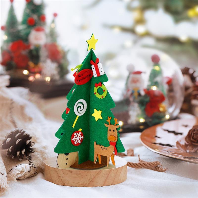 DIY Felt Christmas Tree Craft Kit Handmade Ornament for Kids