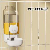 Food Feeding Dispenser Cat Cage Pet Bowls Dog