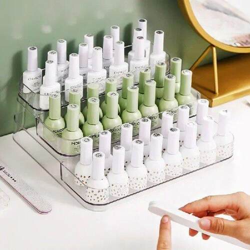 3 Tier Desktop Perfume Shelf Acrylic Cosmetic Organizer