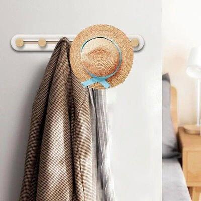 Sliding Hook Rack Household Wall Mounted Hanger Drilling
