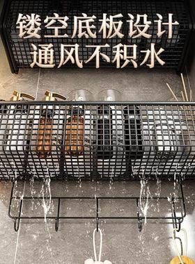 Bathroom Shelves Kitchen Wall Shelf Shower Storage Rack挂架