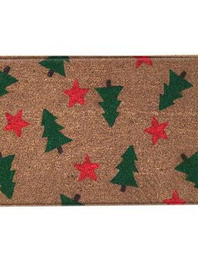 Christmas Floor Mat Non-Slip Entrance Floor Carpet Door Deco