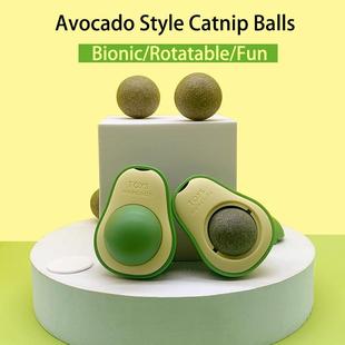 Natural Catnip style Licking avocado Toy stickup Cat Wall