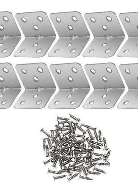 12 Pcs Stainless Steel Corner Code Fitting Bracket Thicken
