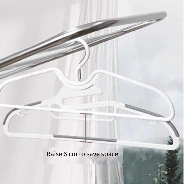 10 PCS Clothes Hangers Short Neck Anti-Slip Plastic Clothes