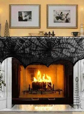 Halloween Decoration Lace Spider Web Skeleton Skull Tableclo