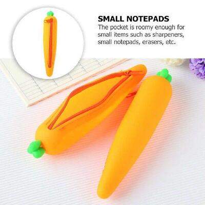 Students Stationery Pouch Carrot-shaped Pencil Case