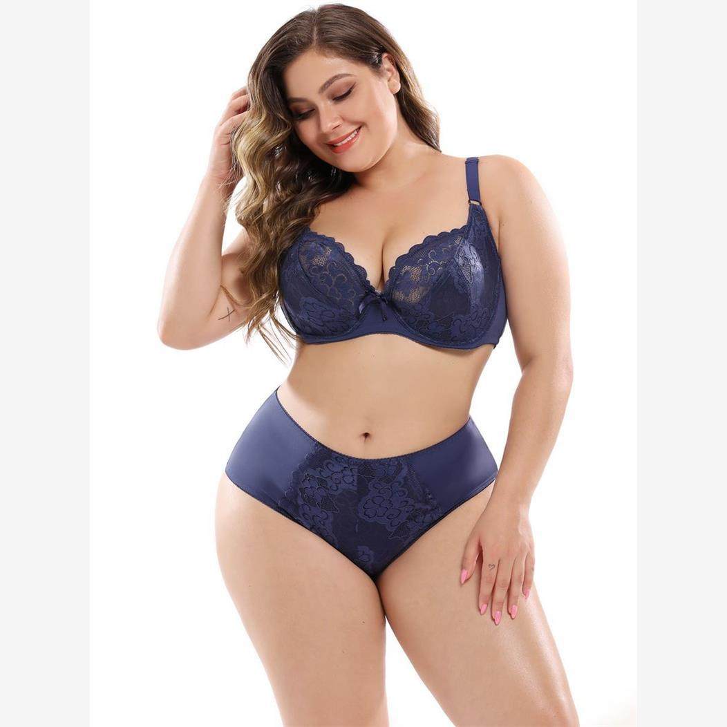 big Lady Bra Set Women ECup Plus Size Underwear Bras内衣套装