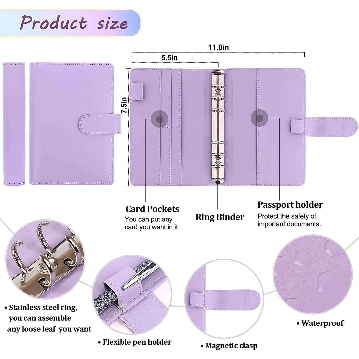 31 Pcs A6 Budget Binder Cash Envelope Planner System Organiz