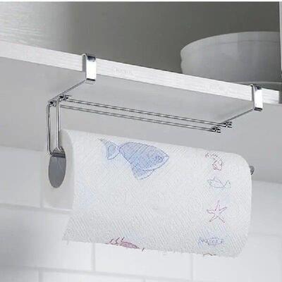 Paper Towel Hanger No Drilling Tissue Storage Hanger Rack